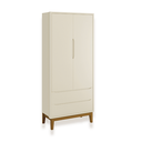 Ver imagem 2 de Quarto de Bebê Berço Evolution + Guarda Roupa Classic + Cômoda 3 Gavetas Classic Areia Fosco