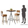 Conjunto Mesa Bistrô e 2 Banquetas Barcelona Salaone - 6