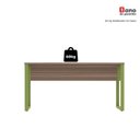 Ver mais imagens de Escrivaninha Mesa Escritório X 150cm Industrial Walnut e Verde Miró Marrom