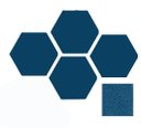 Ver imagem 1 de Painel Acústico Hexagonal Bl Acoustic 2101 - 54x47cm - 1039 Azul Oxford - Lady - 25mm