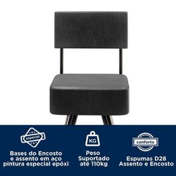 Conjunto Mesa Bistrô e 2 Banquetas Barcelona Salaone - 12