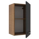 Ver imagem 5 de Armário de Cozinha Aéreo 40 cm 1 Porta Rustic/Preto Agata Madesa