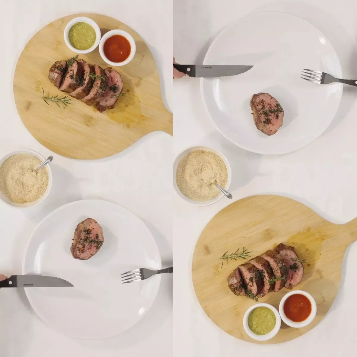 Jogo Talheres Churrasco 12pçs Faqueiro Facas Garfos Brinox:preto - 4 Jogo Talheres Churrasco 12pçs Faqueiro Facas Garfos Brinox:preto - 4