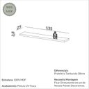 Ver imagem 2 de Prateleira Reta 135cm TB223 Freijó