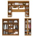 Ver imagem 2 de Guarda-Roupa Casal Modulado Pandora 11 Portas 2 Gavetas com Espelho Cinamomo - Pnr Móveis