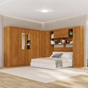 Ver imagem 1 de Guarda-Roupa Casal Modulado Pandora 11 Portas 2 Gavetas com Espelho Cinamomo - Pnr Móveis