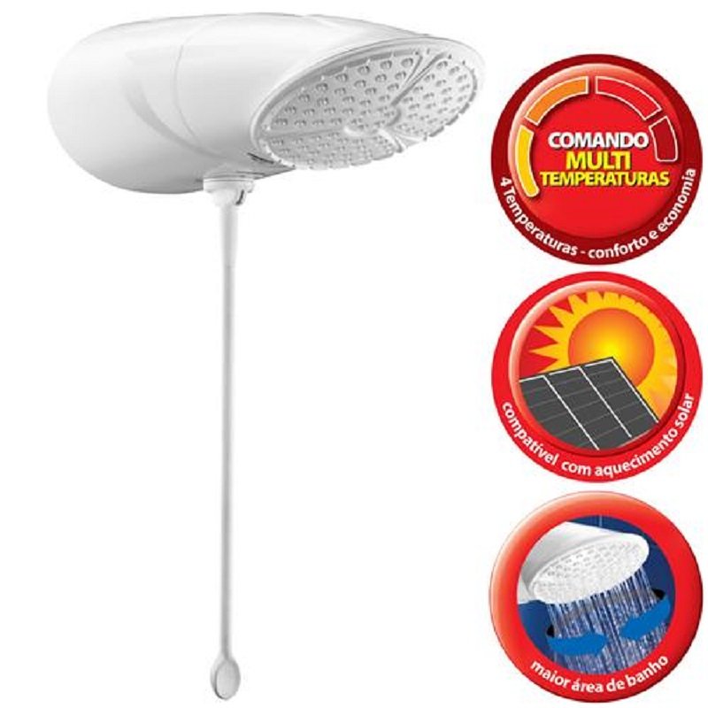 Ducha Top Jet Multitemperaturas 220v 7500w Lorenzetti - 4