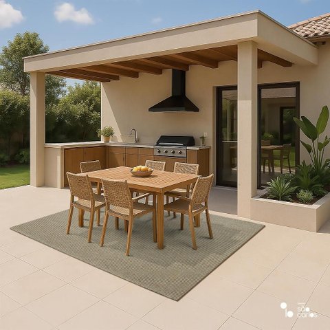 Tapete Elemento Buriti 200x250cm Tapetes São Carlos