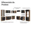 Ver imagem 4 de Armário de Cozinha Completa 549cm Rustic/preto Glamy Madesa 01 Rustic/preto