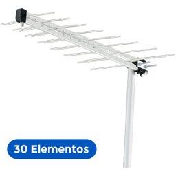Antena Digital Externa Log para Tv Hdtv/uhf/4k 14dbi 30 Elementos Lu-30 - 2