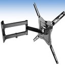 Ver imagem 6 de Suporte Tv Parede Triarticulado 400x400 Ajuste Inclinação 90° Extensão 5-42cm