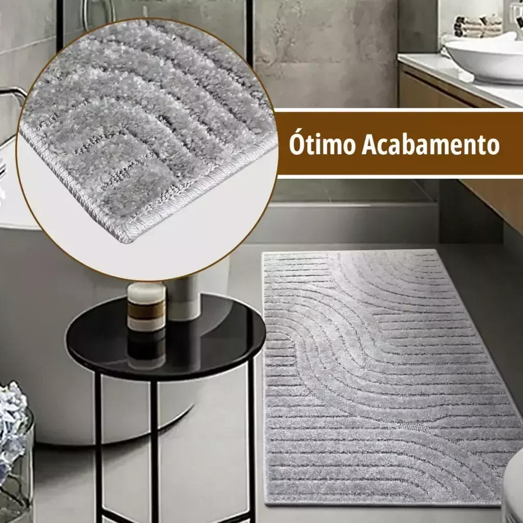 1 Tapete Banheiro Antiderrapante Grande 50x100 Js Sd M51 - 4