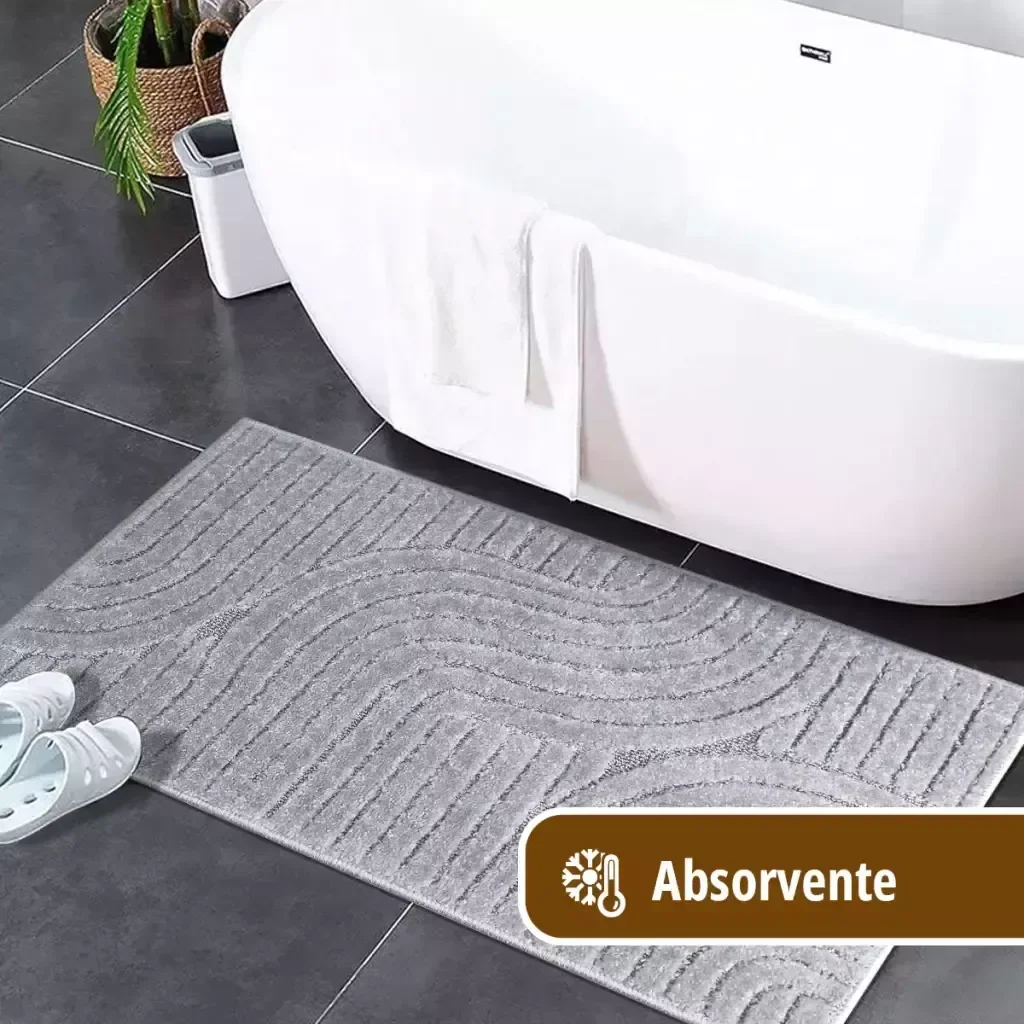 1 Tapete Banheiro Antiderrapante Grande 50x100 Js Sd M51 - 3