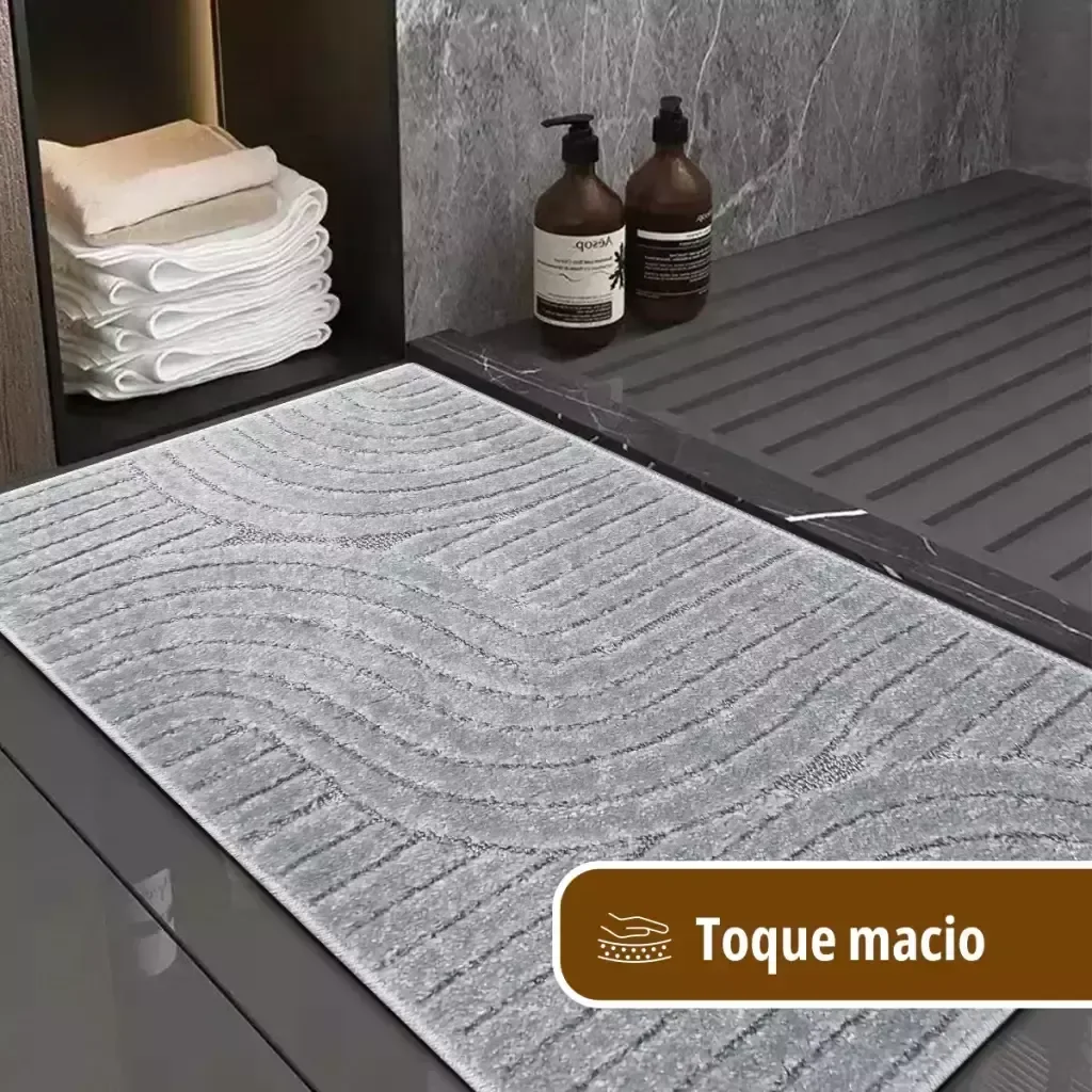 1 Tapete Banheiro Antiderrapante Grande 50x100 Js Sd M51 - 5