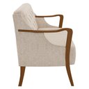 Ver imagem 5 de Poltrona Namoradeira 2 Lugares 135cm Capitonê Lapa M22 Linho Cru Liso - Mpozenato