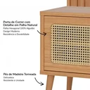 Ver imagem 4 de Rack com Painel Ripado Retrô para TV até 75 Polegadas 100% MDF 228CMX250CM Porta Telada Marrom