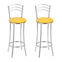 Ver imagem 1 de Kit 2 Banquetas Cromadas Bc26-b A105