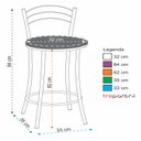 Ver imagem 2 de Kit 2 Banquetas Cromadas Bc26-b A110