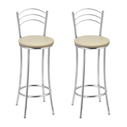 Kit 2 Banquetas Cromadas Bc26-b A110 - 1