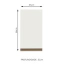Ver imagem 3 de Armário de Cozinha Aéreo 35 cm 1 Porta Branco Reims Madesa
