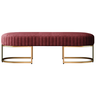 Recamier Glow 110cm Puff Moderno Premium Sala e Quarto:bordo - 2