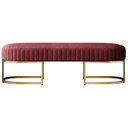 Ver imagem 2 de Recamier Glow 110cm Puff Moderno Premium Sala e Quarto:bordo