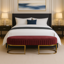 Ver imagem 1 de Recamier Glow 110cm Puff Moderno Premium Sala e Quarto:bordo