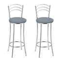 Ver imagem 1 de Kit 2 Banquetas Cromadas Bc26-b A144