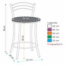 Ver imagem 2 de Kit 2 Banquetas Cromadas Bc26-b A144