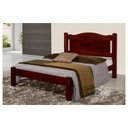 Ver imagem 1 de Cama Queen Size Paris de Madeira Maciça Tauari Mogno
