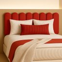 Ver imagem 5 de Cabeceira Nuvem Queen Size Facil Instalação 8 Placas 45x20cm:vermelho