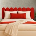 Ver imagem 1 de Cabeceira Nuvem Queen Size Facil Instalação 8 Placas 45x20cm:vermelho