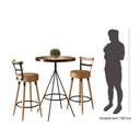 Ver imagem 5 de Conjunto Mesa Bistrô e 2 Banquetas Moscou Salaone