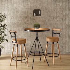 Conjunto Mesa Bistrô e 2 Banquetas Moscou Salaone