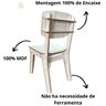 Cadeira em Mdf para Cozinha de Montar P/ Refeição de Encaixe - 2