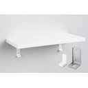 Ver imagem 2 de Prateleira Mdf 400x150 Branca – Completa com Cantoneiras e Parafusos para Instalação