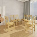 Ver imagem 3 de Conjunto 6 Cadeiras para Sala de Jantar Madeira Maciça Mandacaru Yescasa Bege/Amendoa