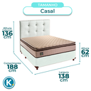Ver imagem 3 de Cama Box com Colchão Casal D45 Belmont Hellen + Cabeceira Branco