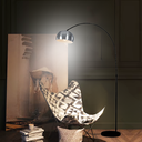 Ver imagem 2 de Luminária Piso Chão Coluna 190cm Ajustável Arco Mármore Gimpo Pf-06-bbs-12w + 1 Lâmpada 12w