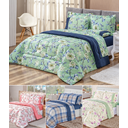 Ver imagem 2 de Kit edredom king 03 peças dupla face 260cm x 240cm deixe sua cama elegante luxo