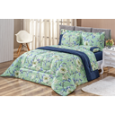 Ver imagem 6 de Kit edredom king 03 peças dupla face 260cm x 240cm deixe sua cama elegante luxo