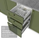 Ver imagem 6 de Armário de Cozinha Completa de Canto 549 cm Branco/Verde Vik Madesa 01