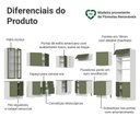 Ver imagem 4 de Armário de Cozinha Completa de Canto 549 cm Branco/Verde Vik Madesa 01