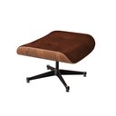 Ver imagem 6 de Poltrona Anatômica Charles Eames Courino com Puff Marrom