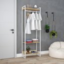 Ver imagem 3 de Estante Closet c/03 Prateleiras Dynamica 60 cm Est.Branca