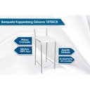 Ver imagem 2 de Banqueta Sala de Jantar Gênova B705 Kit 6 Un Cromado/marrom 21 - Kappesberg
