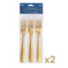 Kit Utensílios de Aço Inox Lovers Ouro 9 Peças Gourmet Mix - 2