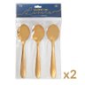 Kit Utensílios de Aço Inox Lovers Ouro 9 Peças Gourmet Mix - 3
