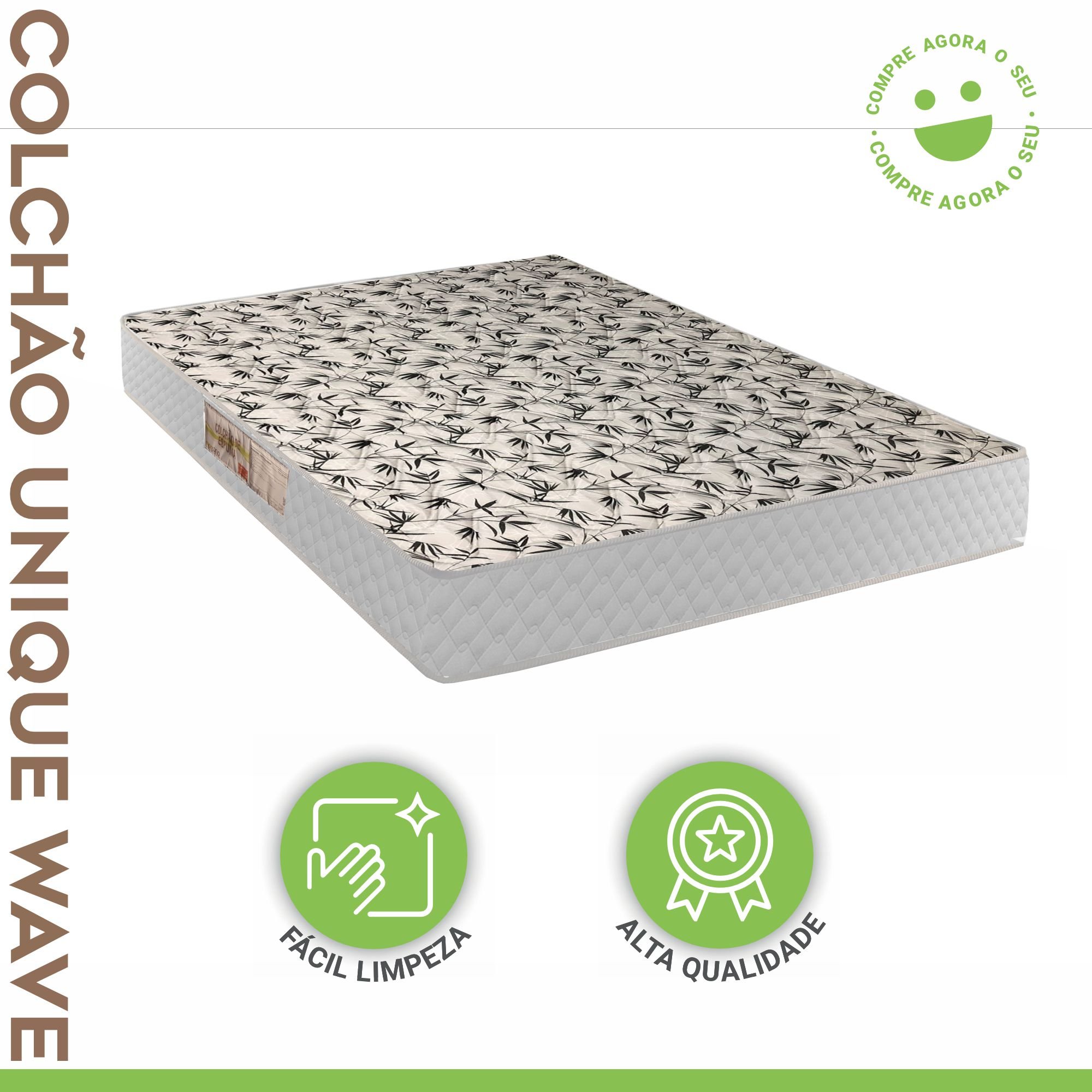Colchão Queen Duoface Unique Wave D45 17cmx158cmx198cm Paropas By Ecosono - 2