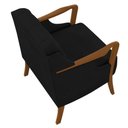 Ver imagem 7 de Kit Namoradeira 135cm e 2 Poltronas Decorativas Capitonê Lapa M22 Veludo Preto - Mpozenato
